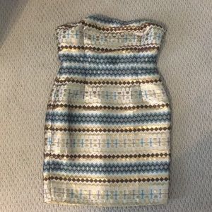 Aztec Pattern Strapless Dress WORN ONCE